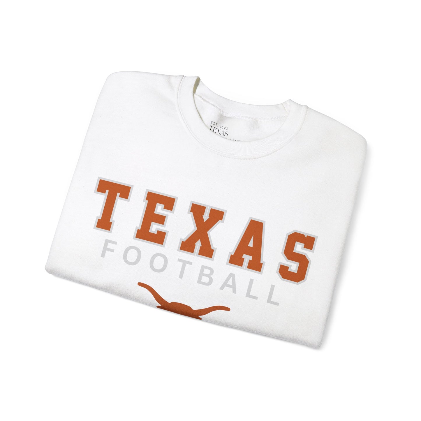 Texas Football Horns Crewneck Sweatshirt
