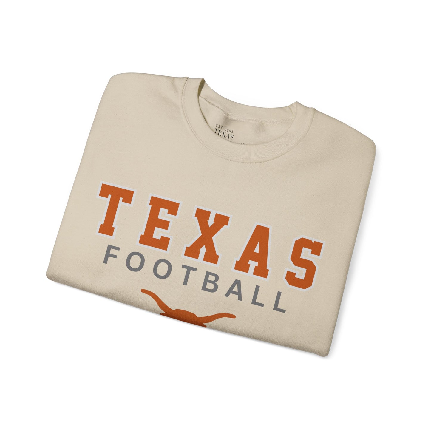Texas Football Horns Crewneck Sweatshirt