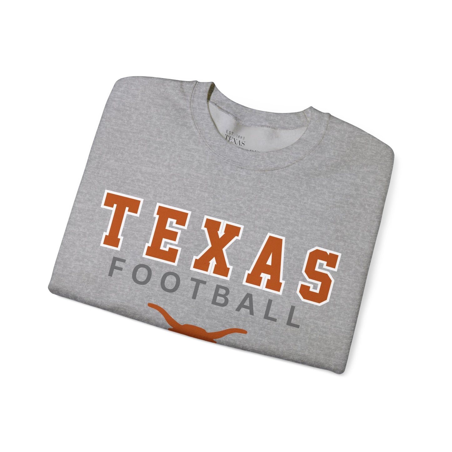 Texas Football Horns Crewneck Sweatshirt